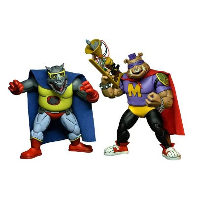 Teenage Mutant Ninja Turtles Mighty Hog and Rhino-Man Figures 2022 NECA