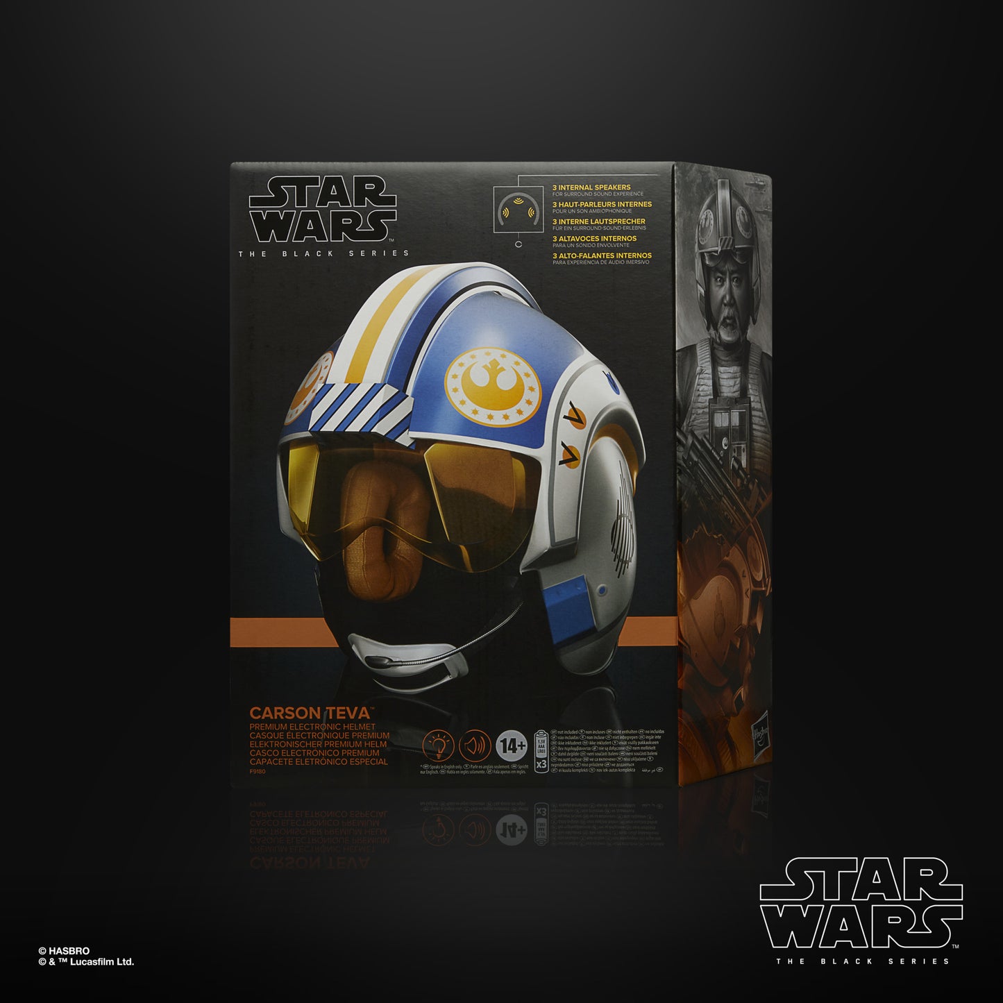 SW BLACK MAND CARSON TEVA ELEC HELMET By HASBRO