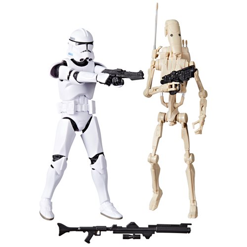 Star Wars The Black Series 6-Inch Phase II Clone Trooper & Battle Droid