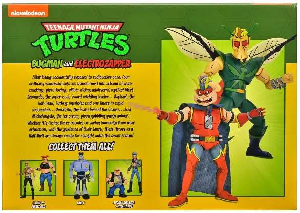 NECA Teenage Mutant Ninja Turtles Bugman & Electrozapper Exclusive Action Figure 2-Pack
