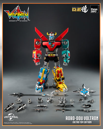 (Pre-Order) ROBO-DOU Voltron (Retro Toy Edition) THREEZERO
