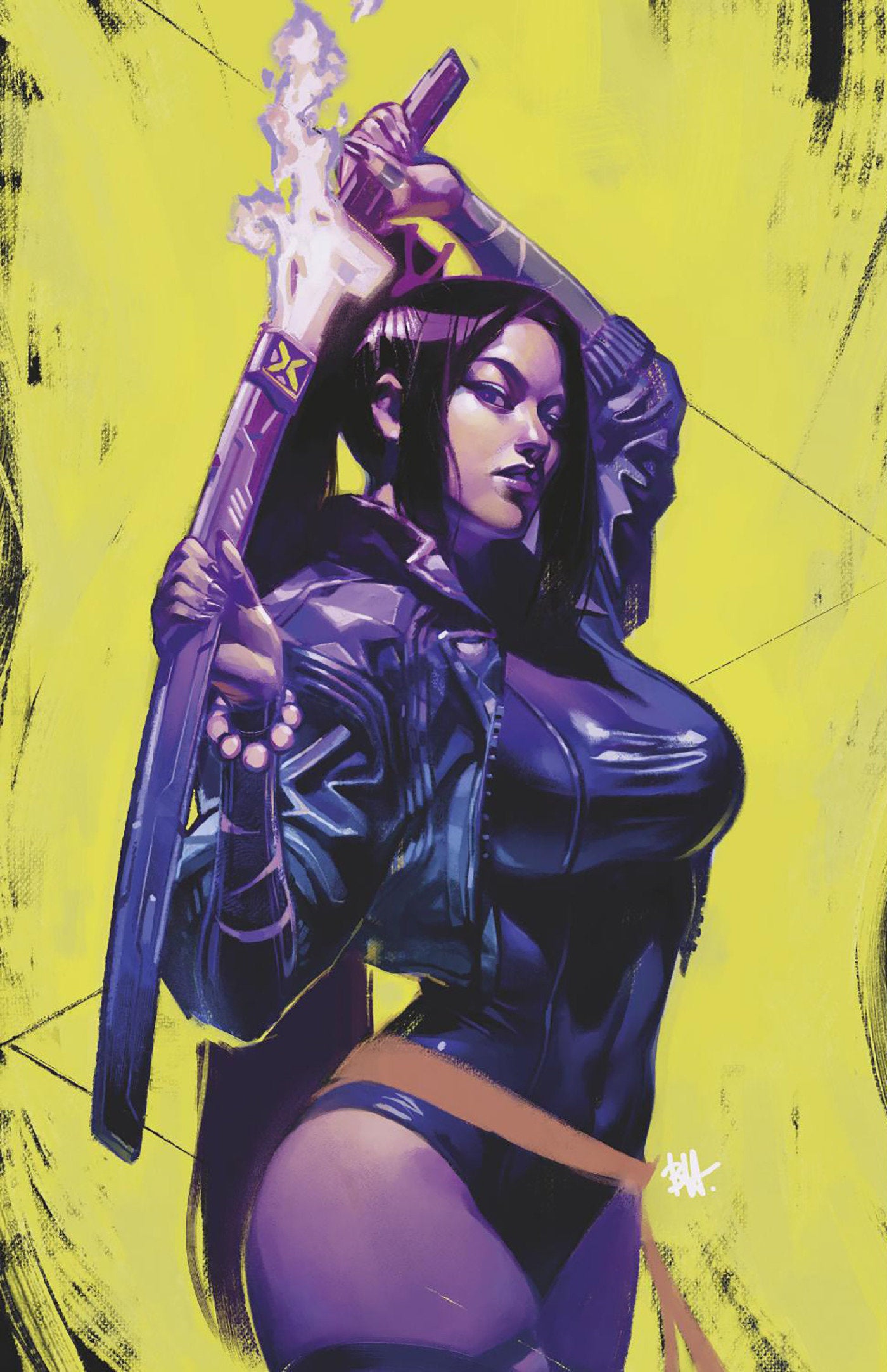 Psylocke #5 50 Copy Variant Edition Ben Harvey Psylocke Vir Variant CGC Graded 9.8