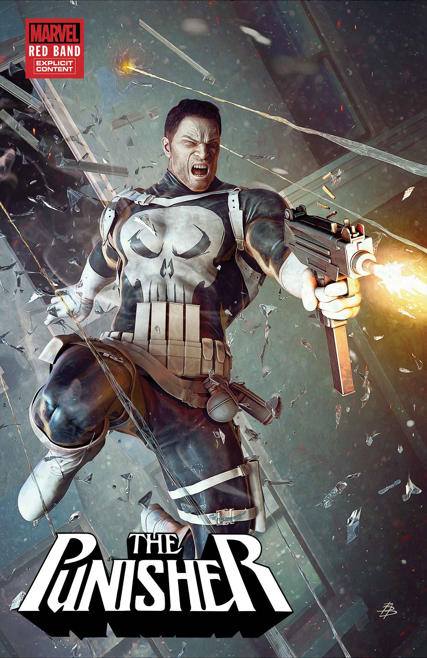 Punisher: Red Band #4 Bjorn Barends Variant [Polybagged] 1:25 incentive