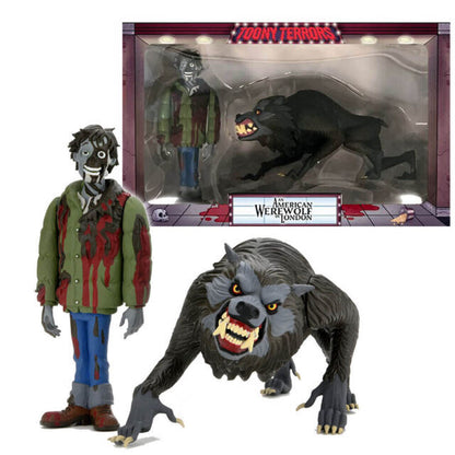 NECA American Werewolf in London Toony Terrors David Kessler Werewolf & Jack Goodman Action Figure 2-Pack
