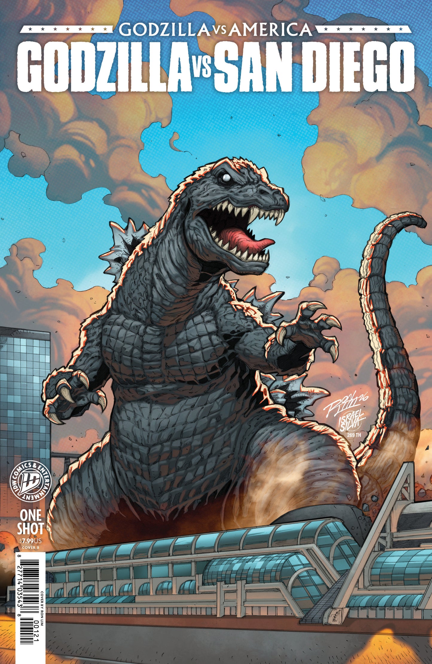 Godzilla vs. America: San Diego Variant B (Lim)