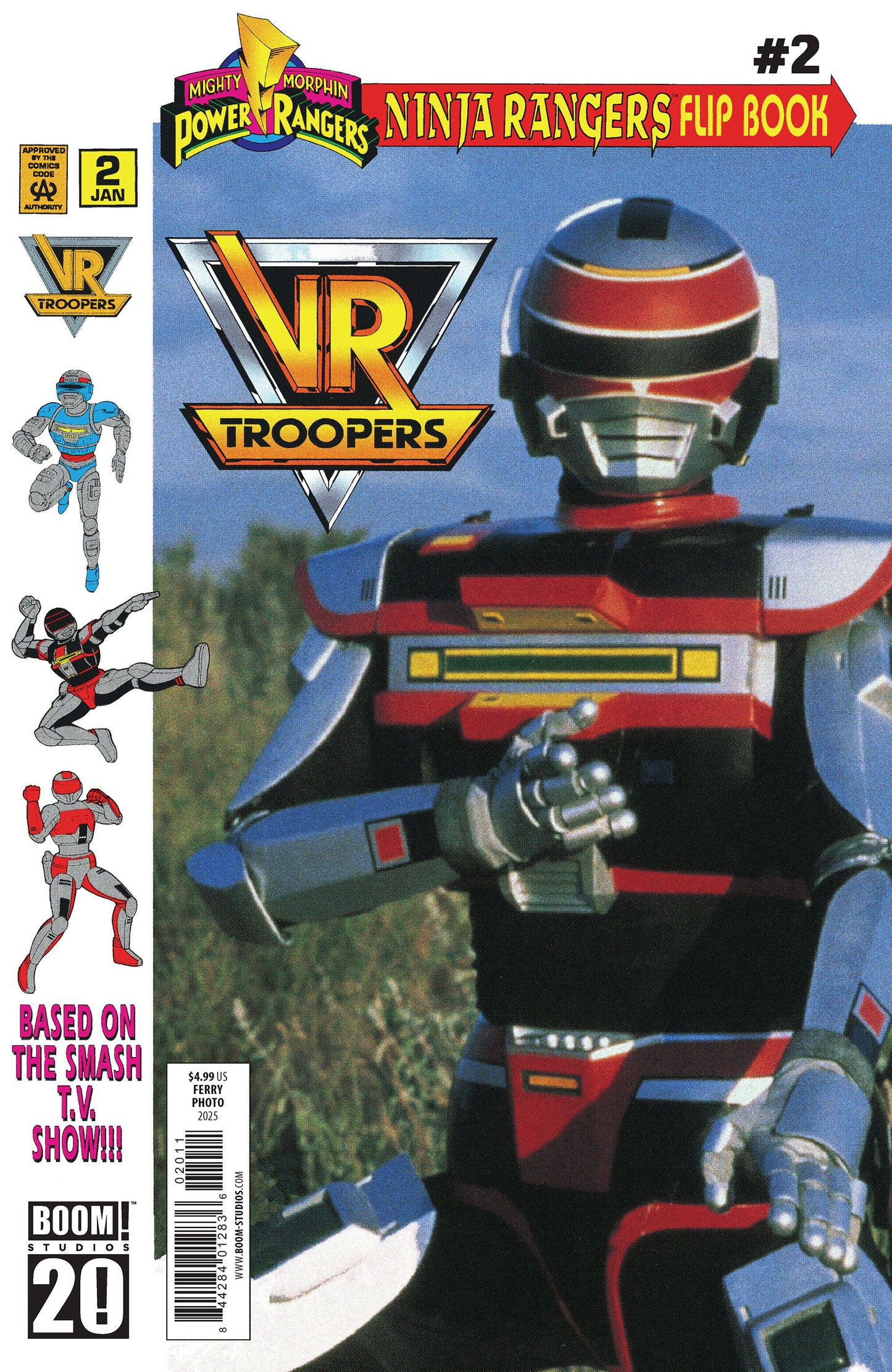 Vr Troopers/Power Rangers Flipbook Facsimile Edition #2 A Main (Dressed, Ferry/Photo)
