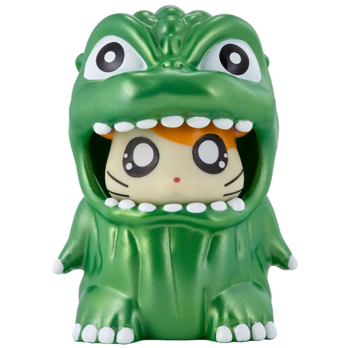 Godzilla X Hamtaro Movie Monster Series Godziham-kun 3.5-Inch Vinyl Figure [Metallic Green]