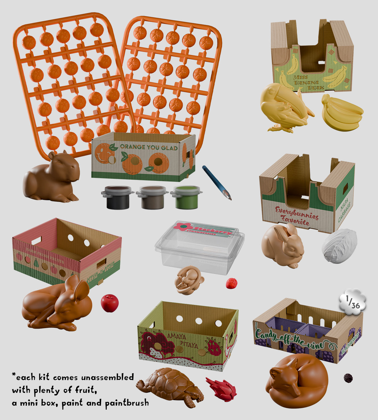 Fruit Box Stowaways Craft Kit Blind Box