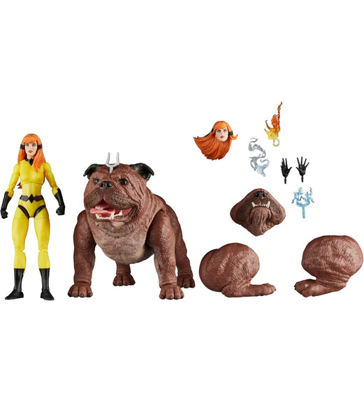 Marvel Legends Inhumans Crystal & Lockjaw 6in Action Figure 2pk