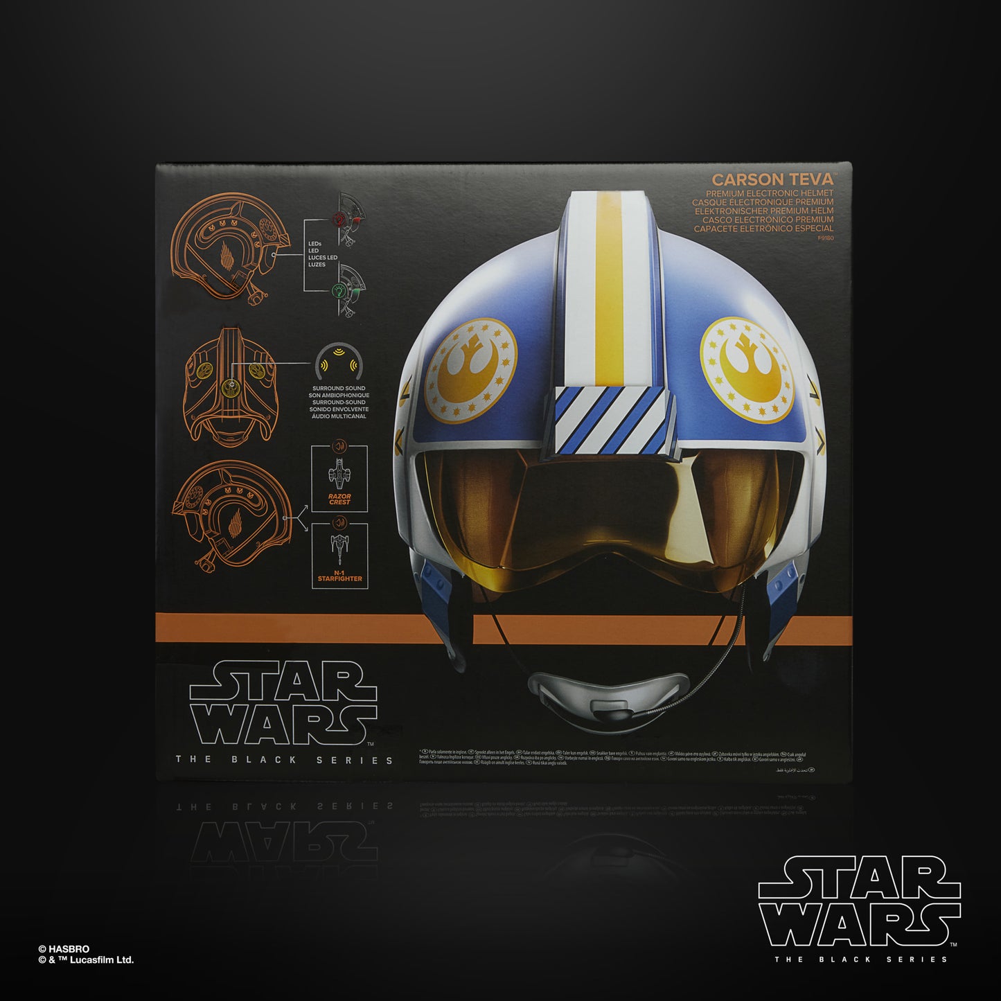 SW BLACK MAND CARSON TEVA ELEC HELMET By HASBRO