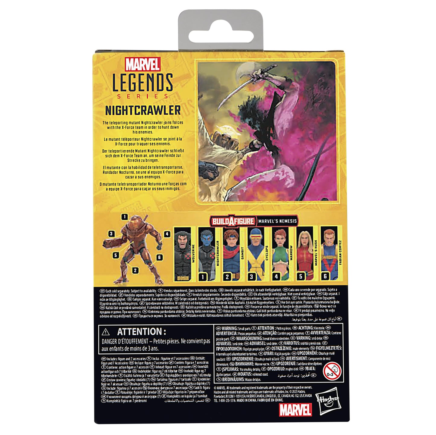MARVEL LEGENDS 6IN X-MEN UNCANNY X-FORCE NIGHTCRAWLER AF