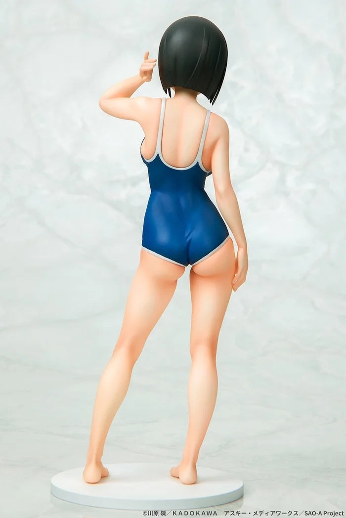 SWORD ART ONLINE SUGUHA KIRIGAYA SWIMSUIT 1/7 PVC FIG NAVY (Q-SIX BEAT)
