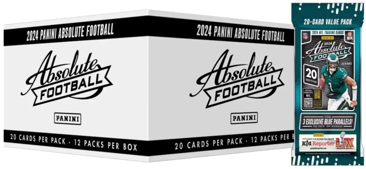 Panini 2024 Absolute Football Trading Card Fat Pack Box