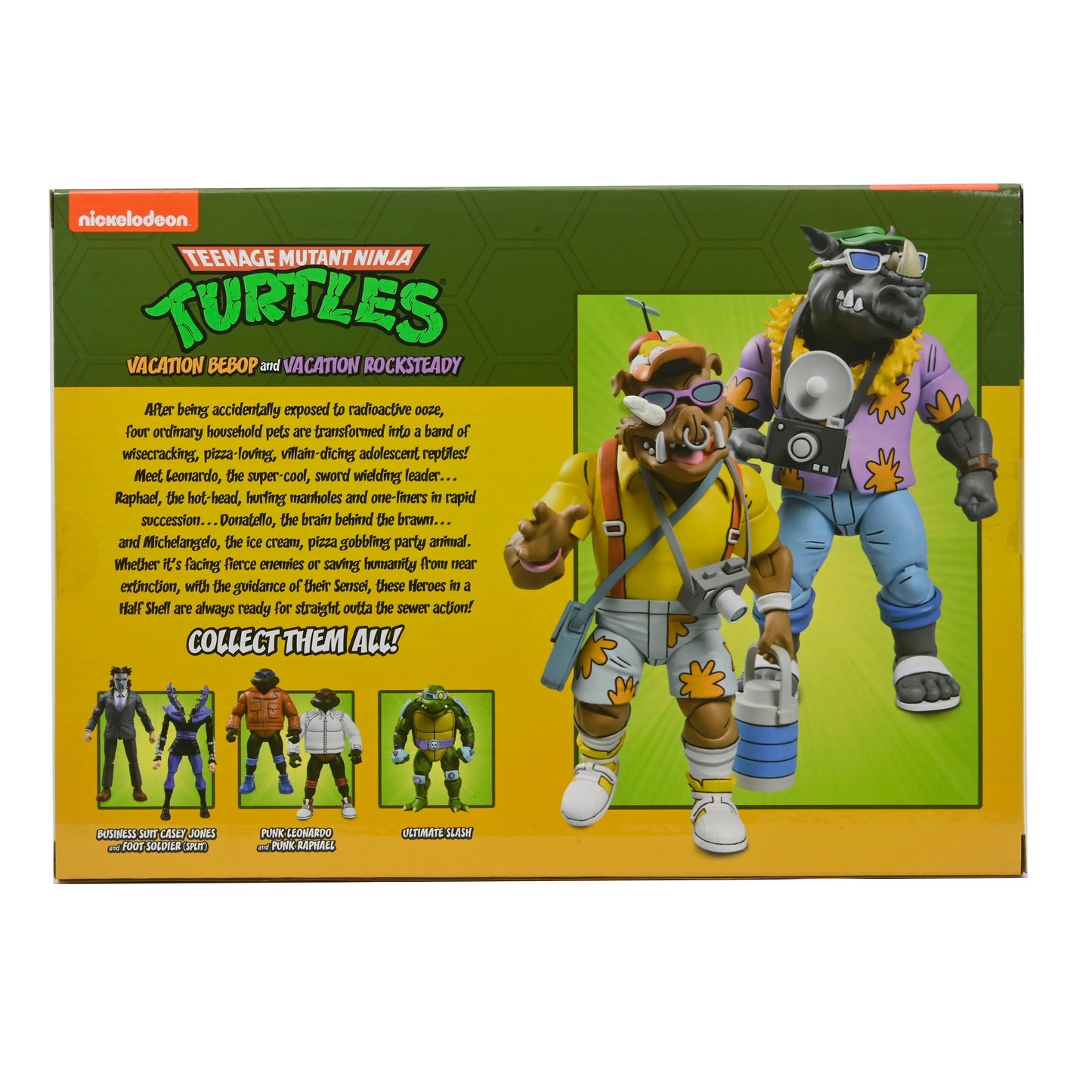TEENAGE MUTANT NINJA TURTLES (CARTOON) - VACATION BEBOP AND ROCKSTEADY 7" SCALE ACTION FIGURE 2-PACK