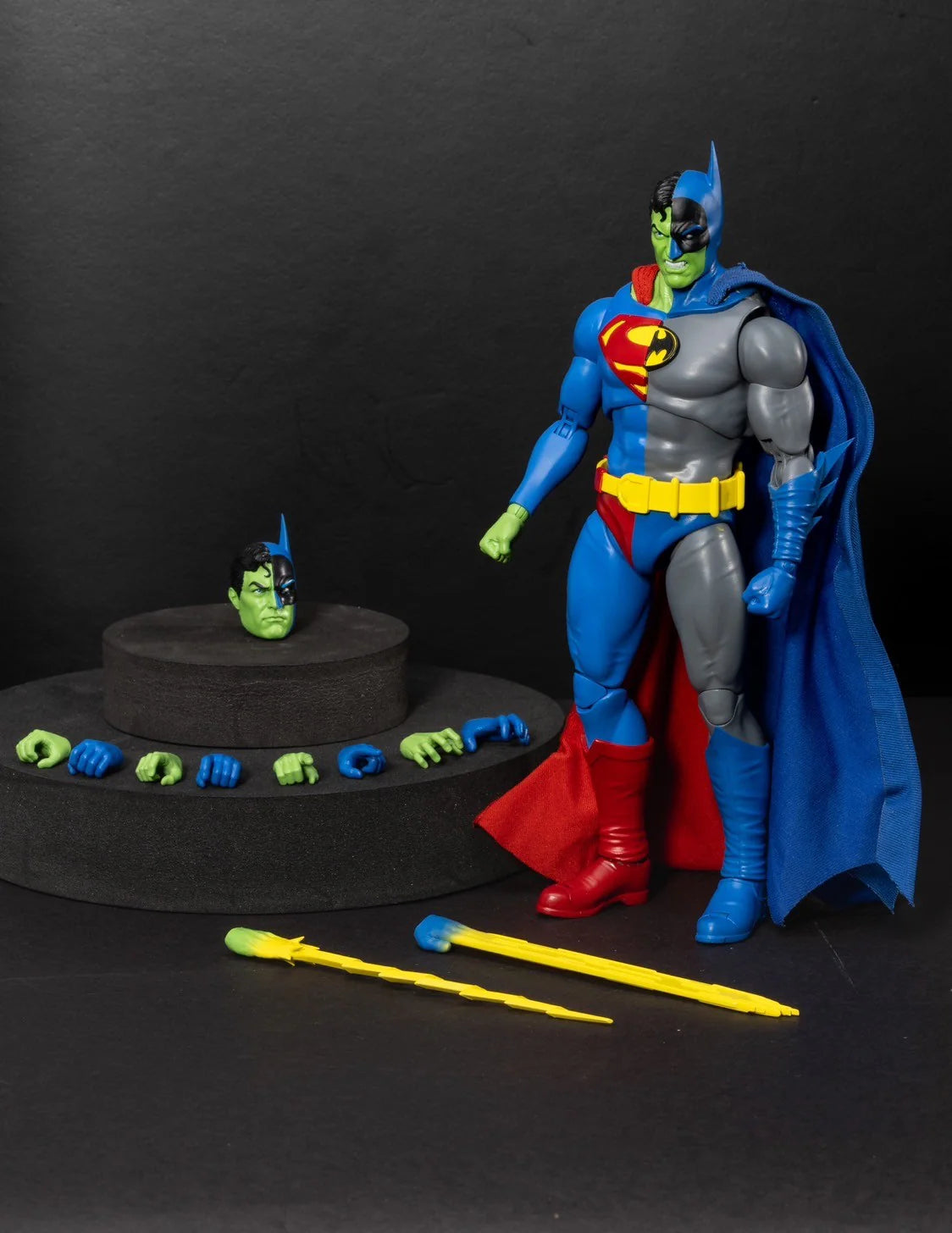 DC COMICS FIGURE DYNAMIC ACTION HEROES 1/9 COMPOSITE SUPERMAN 21 CM FIGURINE