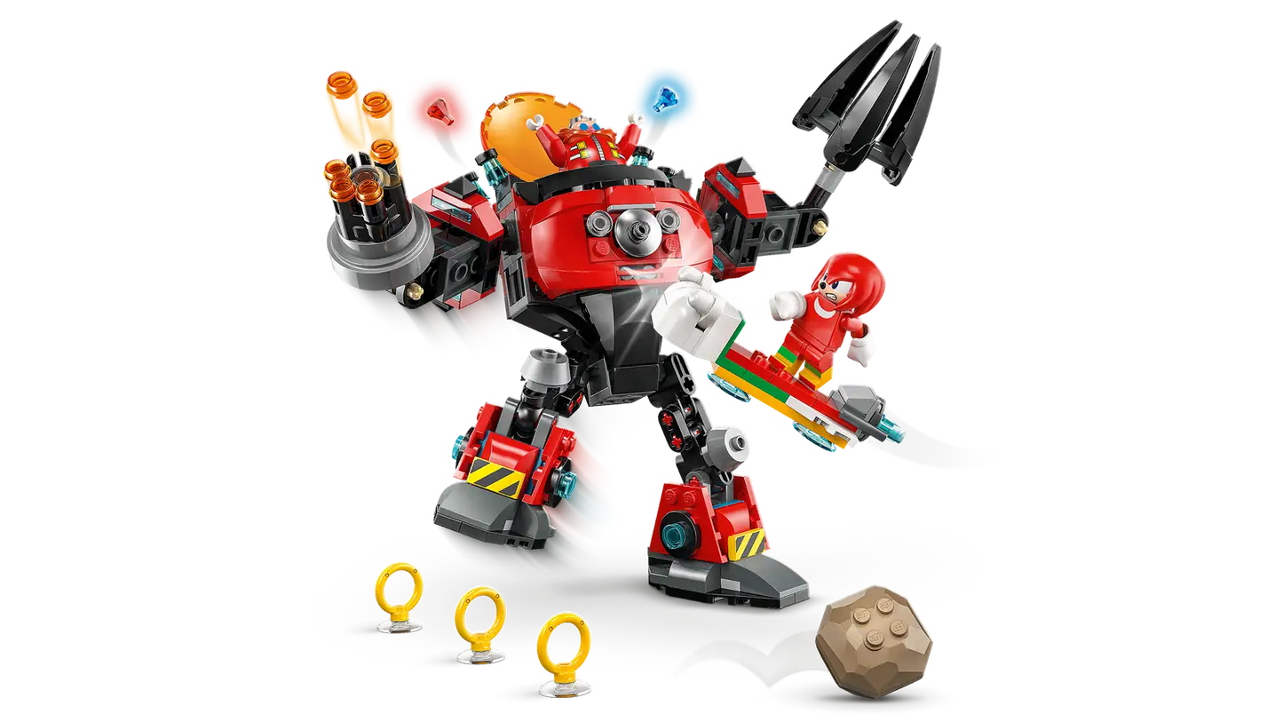 Knuckles vs. Dr. Eggman Egg Crusher Mech