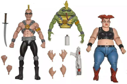 NECA Teenage Mutant Ninja Turtles Cartoon Grunt & Jersey Red Exclusive Action Figure 2-Pack