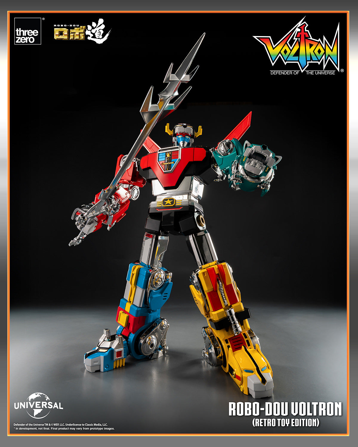 (Pre-Order) ROBO-DOU Voltron (Retro Toy Edition) THREEZERO