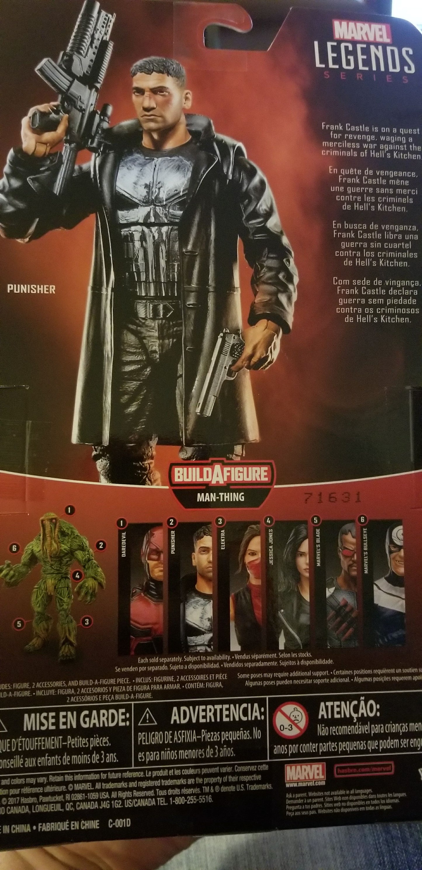 Punisher Marvel Legends Man Thing Build A Figure
