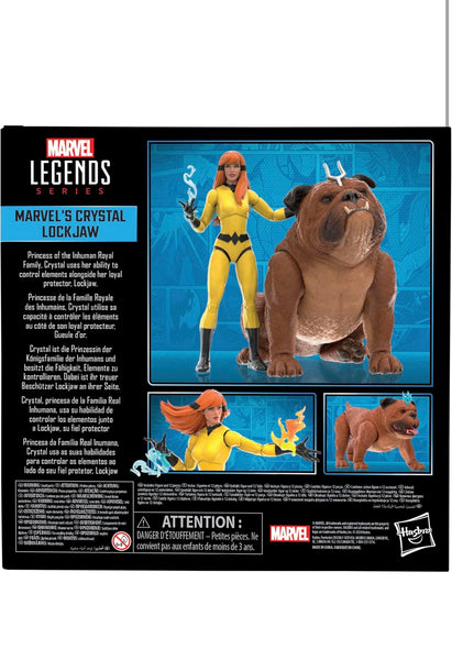 Marvel Legends Inhumans Crystal & Lockjaw 6in Action Figure 2pk