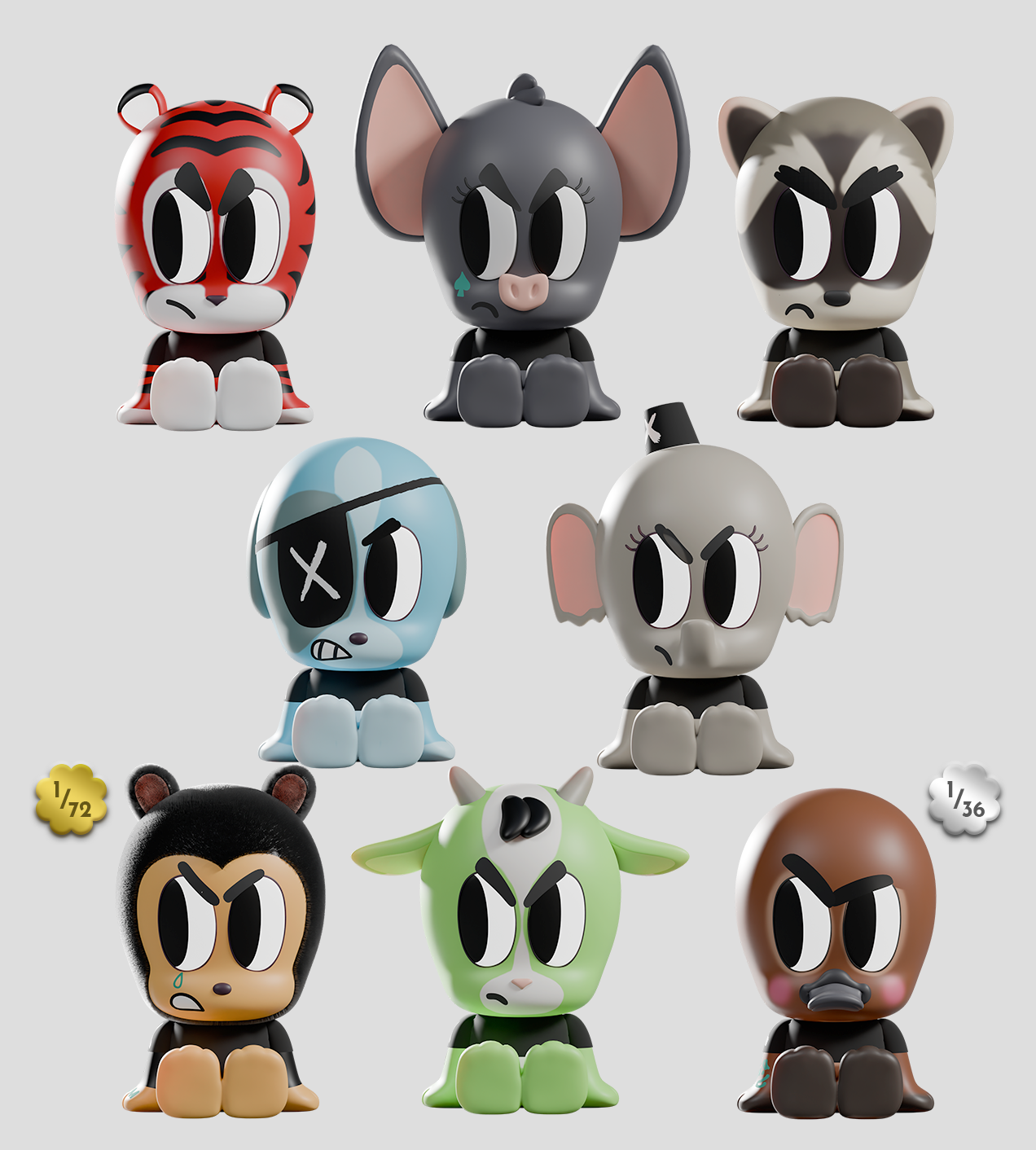 Tiny Shiny Hineys: Badasses Blind Box