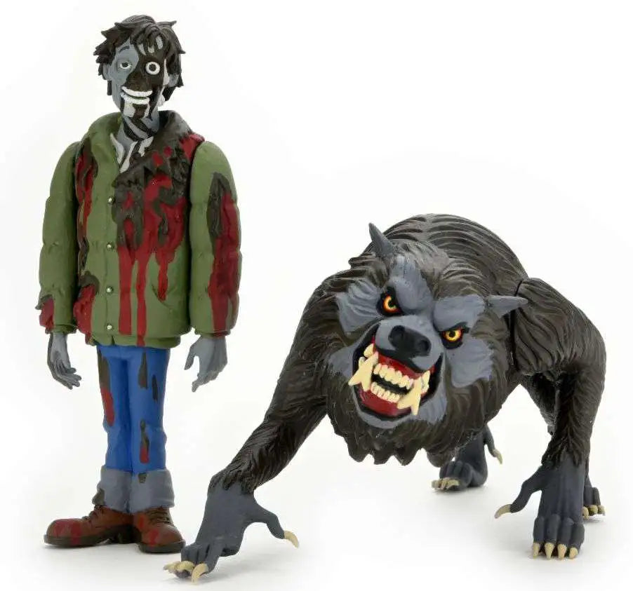 NECA American Werewolf in London Toony Terrors David Kessler Werewolf & Jack Goodman Action Figure 2-Pack