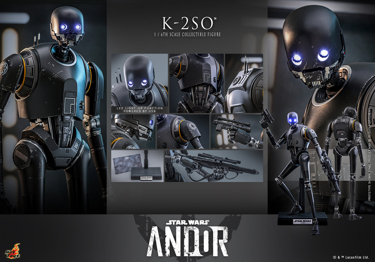 (Pre-Order) K-2SO 1:6 (Andor) (HOT TOYS)