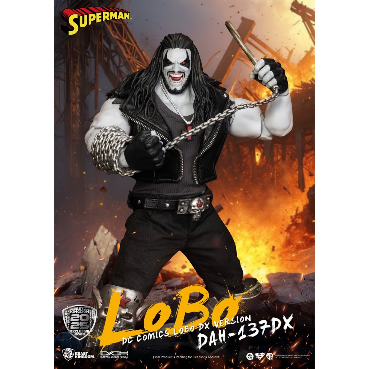 DAH-137DX DC COMICS LOBO DX VERSION SDCC 2025 PX BY BEAST KINGDOM CO. LTD