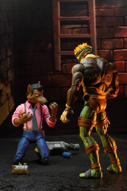 Teenage Mutant Ninja Turtles NECA Rat King vs Vernon (Cartoon)