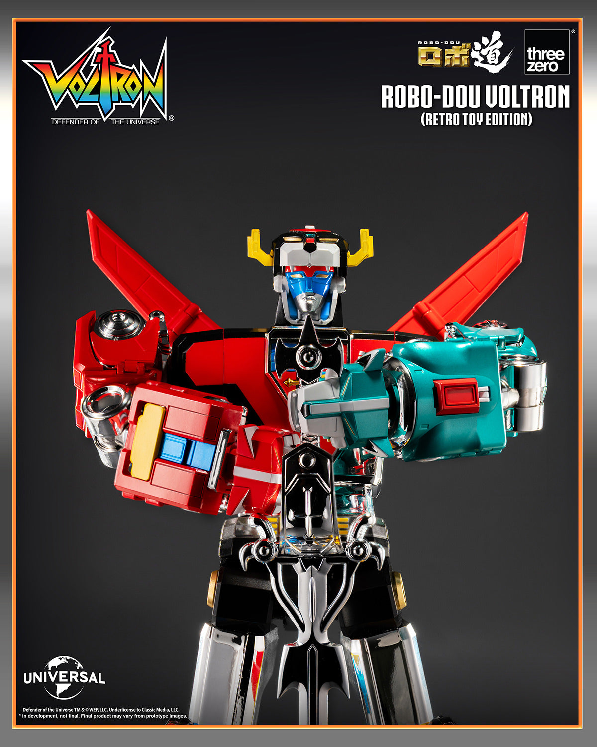 (Pre-Order) ROBO-DOU Voltron (Retro Toy Edition) THREEZERO