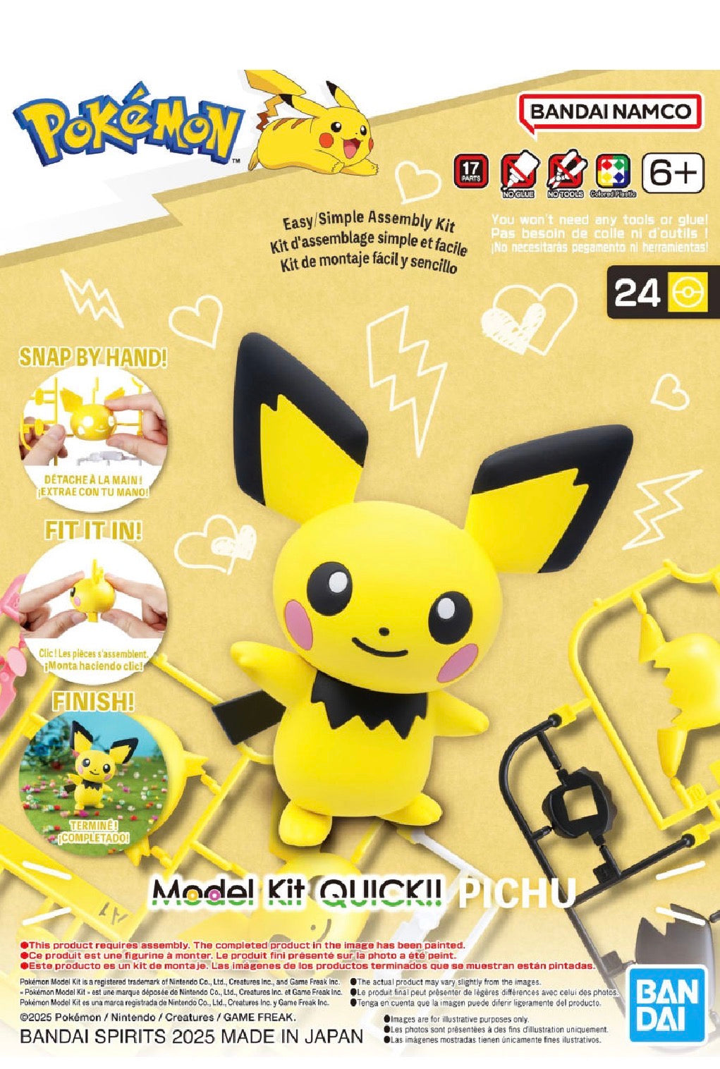 Pichu, Bandai Hobby Pokemon Model Kit QUICK!!