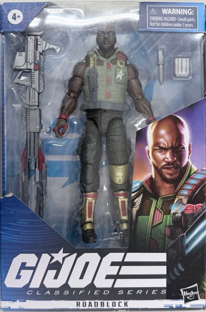 G. I. Joe Classified Series Roadblock Action Figure 01 Collectible Premium Toy with Multiple Accessories 6-Inch Scale with Custom Package Art