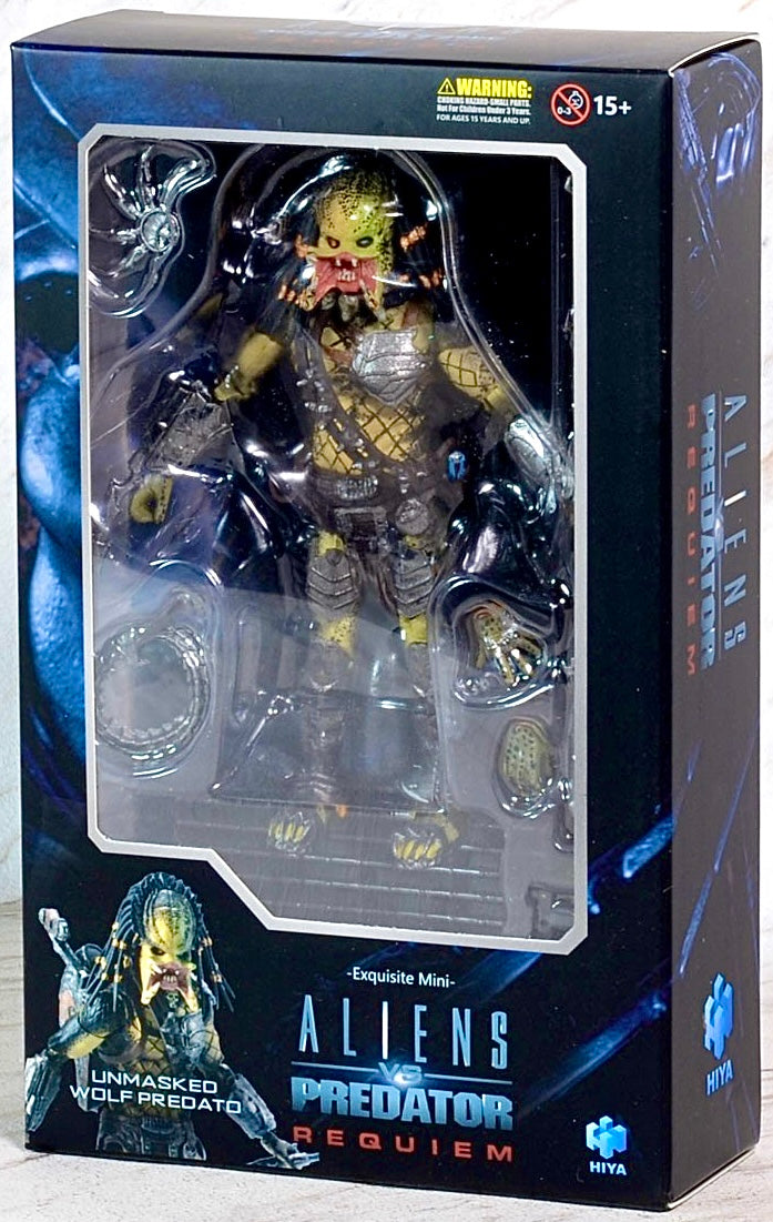 Alien vs. Predator: Requiem Wolf Predator (Unmasked) 1:18 Scale PX Previews Exclusive Figure