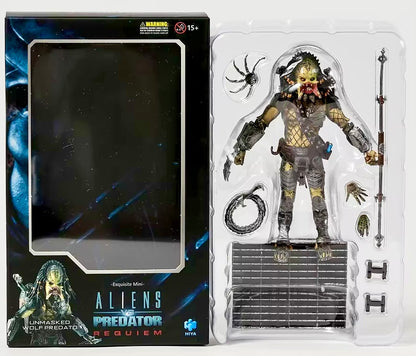 Alien vs. Predator: Requiem Wolf Predator (Unmasked) 1:18 Scale PX Previews Exclusive Figure