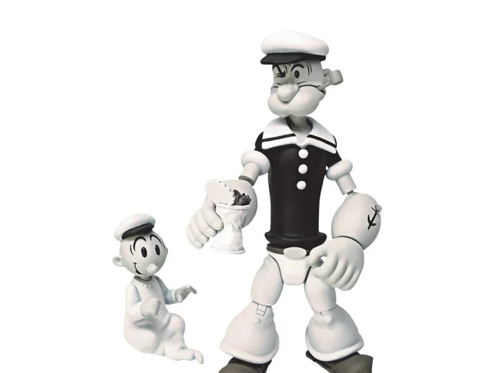Popeye Classics Popeye (Black & White) BBTS Exclusive Action Figure