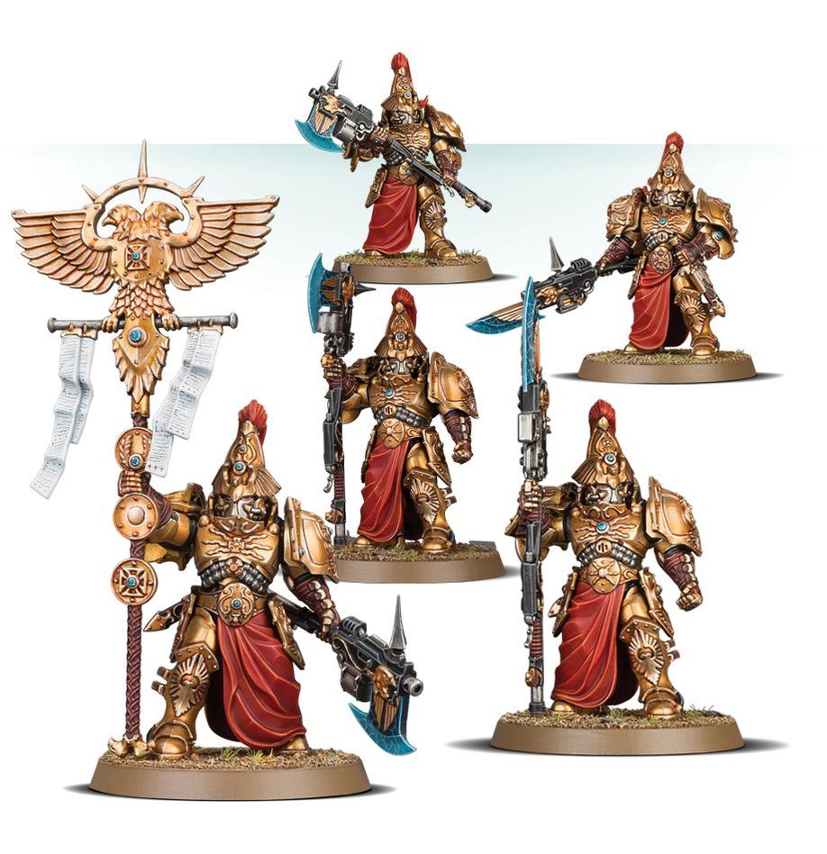 Warhammer 40,000 Adeptus Custodes Custodian Wardens Vexilus Praetor