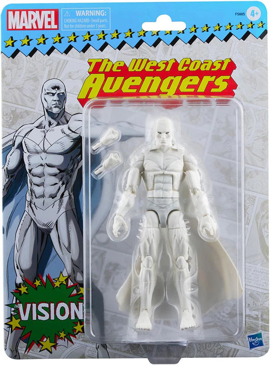 Marvel Legends The West Coast Avengers Retro Vision (White) 6-Inch Action Figure