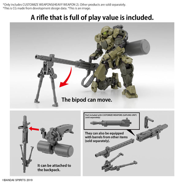 Customize Weapons Heavy Weapon 2 Model Kit