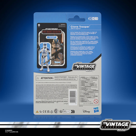 SW VINTAGE 3-3/4IN AHSOKA 501ST CLONE TROOPER AF