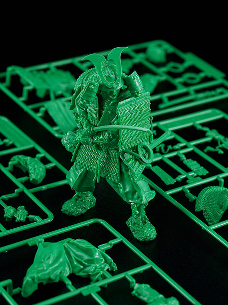 Plamax Kamakura Period Armored Warrior 1/12 Model Kit Green Edition