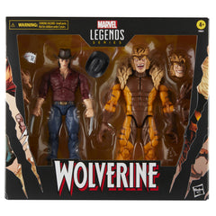 Marvel Leg Wolverine 50th Ann vs Sabretooth 6in Action Figure 2pk