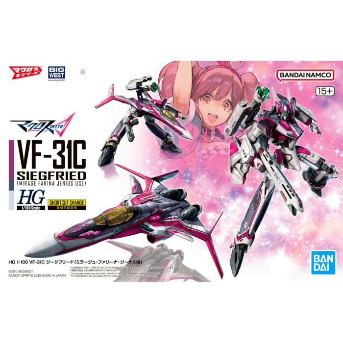 1/100 HG VF-31C Siegfried (Mirage Farina Jenius)