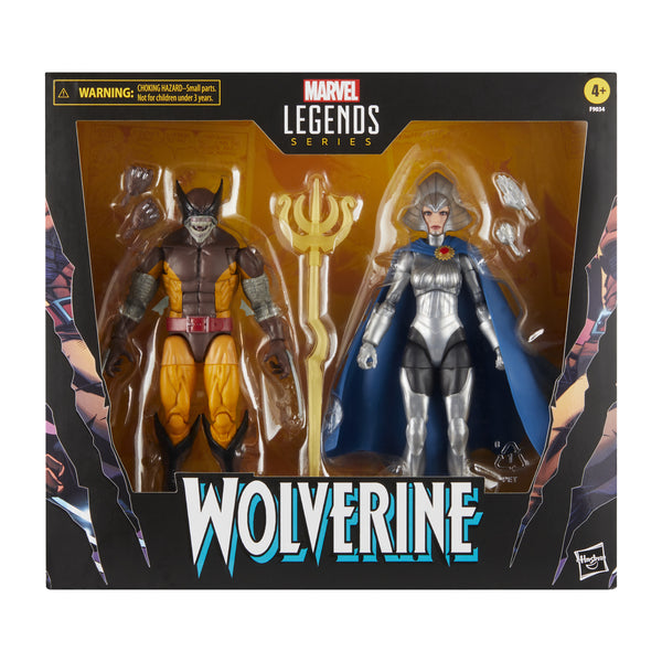 Marvel Leg Wolverine 50th Ann with Lilandra 6in Action Figure 2pk  (