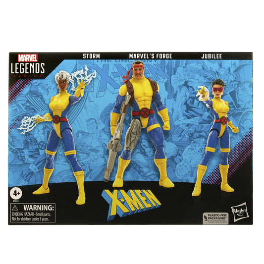 X-MEN LEG 60TH ANN STORM/FORGE/JUBILEE 6IN AF 3PK