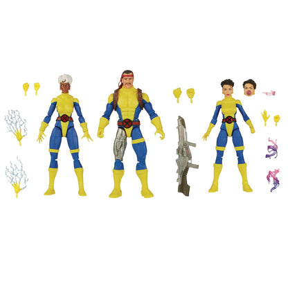 X-MEN LEG 60TH ANN STORM/FORGE/JUBILEE 6IN AF 3PK