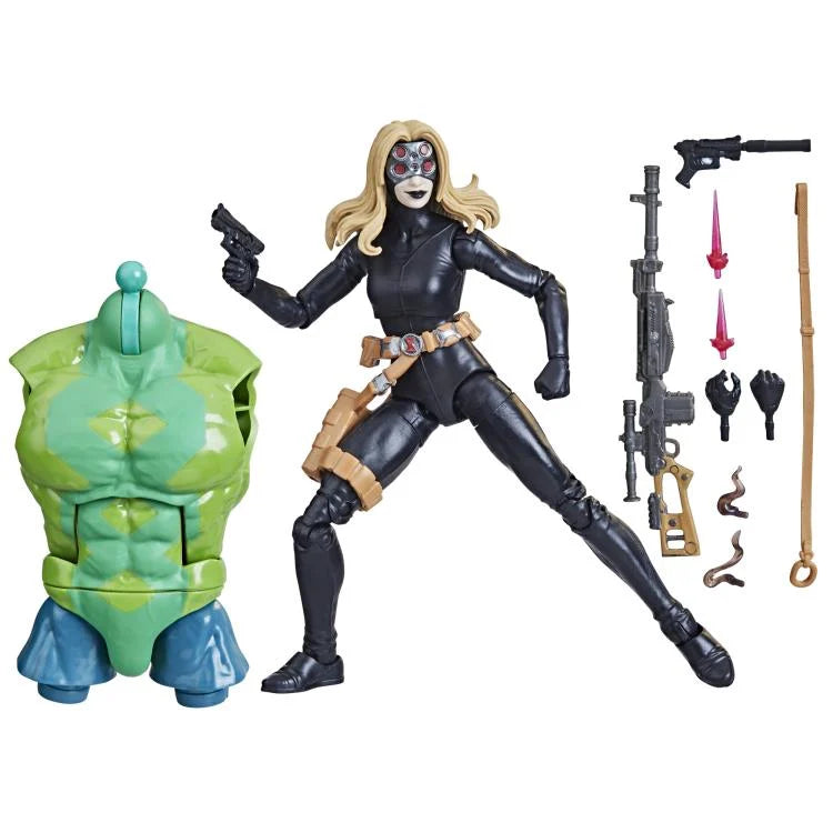 The Avengers (Classic Comic) Marvel Legends Yelena Belova Black Widow Action Figure (Puff Adder BAF)