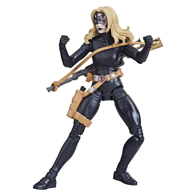 The Avengers (Classic Comic) Marvel Legends Yelena Belova Black Widow Action Figure (Puff Adder BAF)