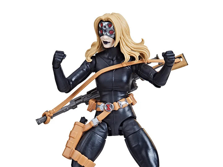 The Avengers (Classic Comic) Marvel Legends Yelena Belova Black Widow Action Figure (Puff Adder BAF)