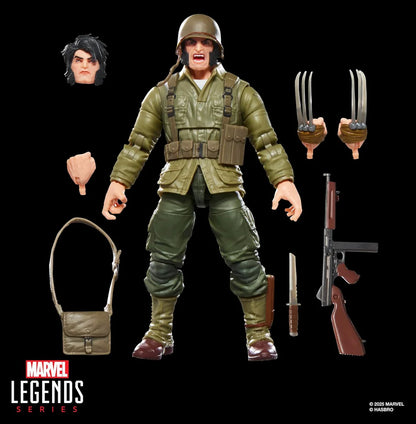 X-Men Marvel Legends Wolverine (WWII Logan) Action Figure (Executioner BAF)