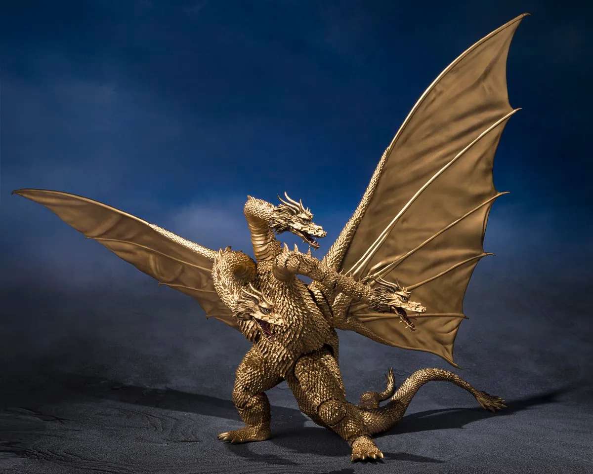 Tamashii Nations Godzilla S.H.Monsterarts King Ghidorah [1972] 9.8-Inch Collectable Figure